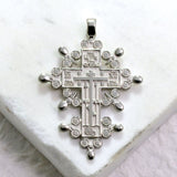 Ornate Old Believer Cross - Handcrafted Sterling Silver Cross Pendant