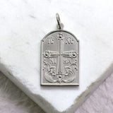 Mother of God Medallion - Handcrafted Sterling Silver Medallion