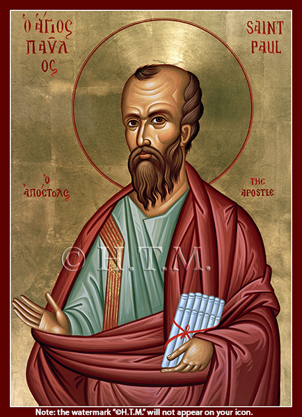Orthodox Icon Saint Paul the Apostle