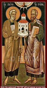 Orthodox Icon Saint Peter and Saint Paul, by Kontoglou