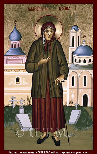 Orthodox Icon Saint Xenia of Petersburg