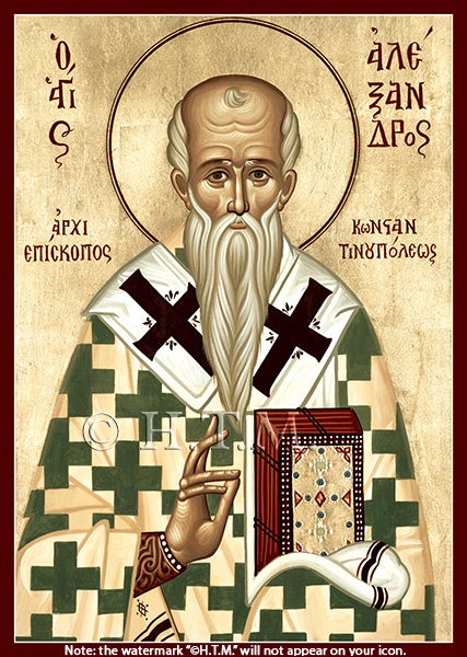 Orthodox Icon Saint Alexander, Patriarch of Constantinople
