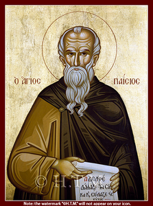 Orthodox Icon Saint Paisius the Great