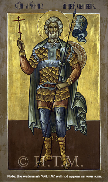 Orthodox Icon Saint Andrew the Commander