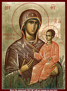 Orthodox Icon of Theotokos Mother of God of the Myrtle Tree - MPOV