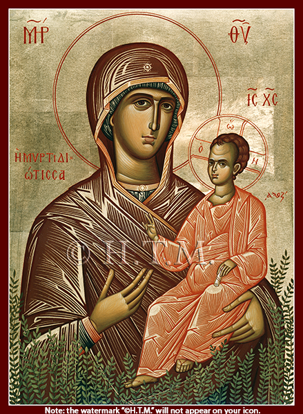 Orthodox Icon of Theotokos Mother of God of the Myrtle Tree - MPOV