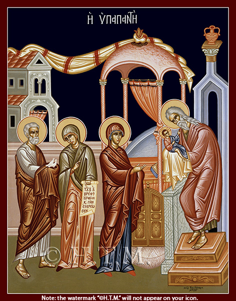 Orthodox Icons Great Feast Icon - Encounter of our Saviour in the Temple