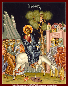 Orthodox Icons Great Feast Icon -Entry into Jerusalem (Palm Sunday)