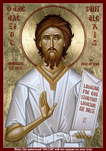 Orthodox Icon Saint Alexis the Man of God