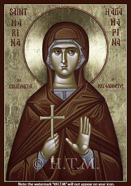 Orthodox Icon Saint Marina