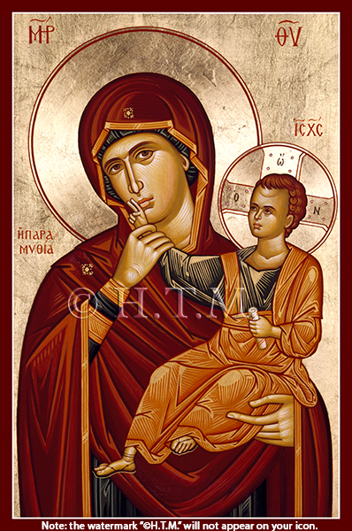 Orthodox Icon of Theotokos: Consolation - Mother of God - MPOV