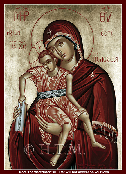 Orthodox Icons of Theotokos Axion Estin - It Is Truly Meet - Mother of God Orthodox Bookstore