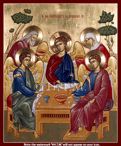 Orthodox Icons of Saints - Saint Abraham and Saint Sarah
