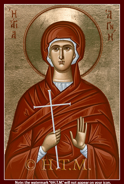 Orthodox Icon Saint Agnes