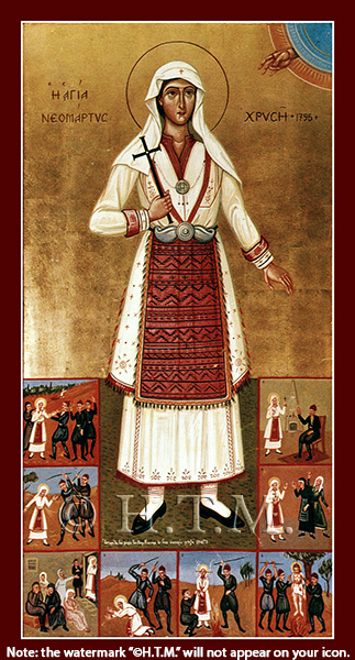 Orthodox Icon Saint Chryse (Zlata)