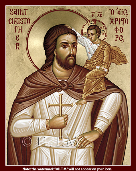 Orthodox Icon Saint Christopher the Great Martyr
