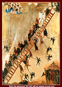 Orthodox Icon St John Climacus - The Ladder of Divine Ascent