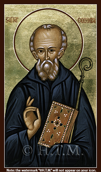 Orthodox Icon Saint Columba of Iona