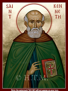 Orthodox Icon Saint Kenneth of Ireland