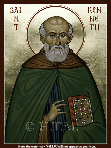 Orthodox Icon Saint Kenneth of Ireland