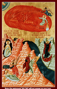 Orthodox Icon Saint Elias - Ascent of Prophet Elias