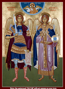 Orthodox Icons of Saints Archangels Michael & Gabriel