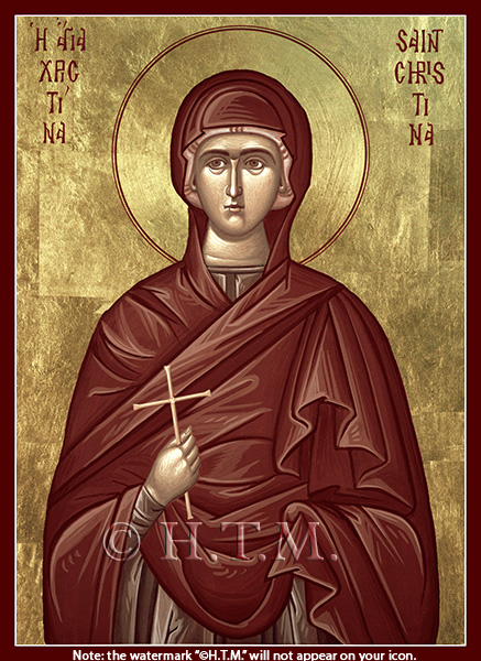 Orthodox Icon Saint Christina