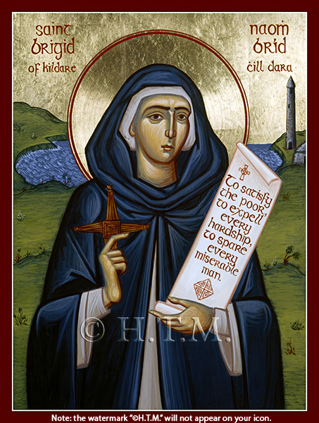 Orthodox Icon Saint Brigid