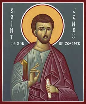 Orthodox Icon Saint James the Son of Zebedee