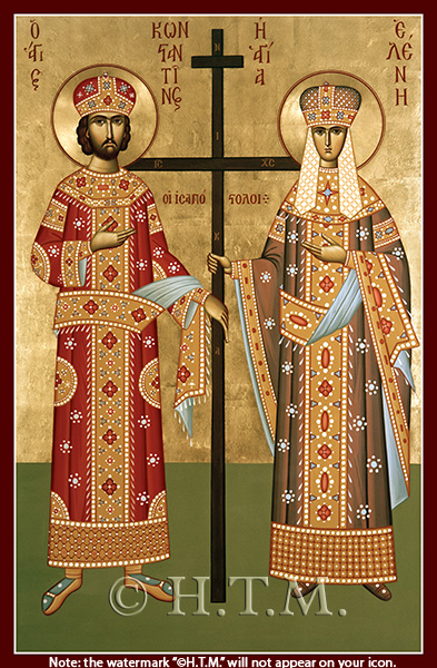 Orthodox Icon Saint Constantine and Saint Helen