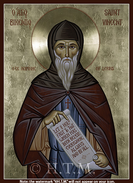 Orthodox Icon Saint Vincent of Lerins