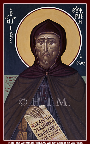 Orthodox Icon Saint Ephraim the Syrian—by Kontoglou
