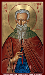 Orthodox Icon Saint Gregory of Mt Sinai