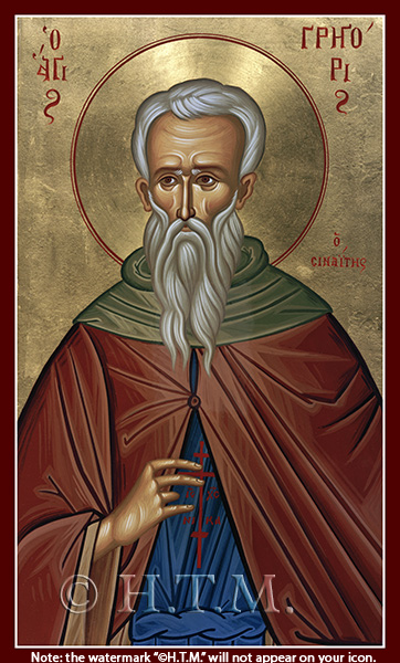 Orthodox Icon Saint Gregory of Mt Sinai