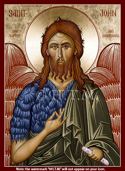 Orthodox Icon Saint John the Baptist - The Forerunner