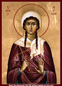 Orthodox Icon Saint Juliana of Nicomedia