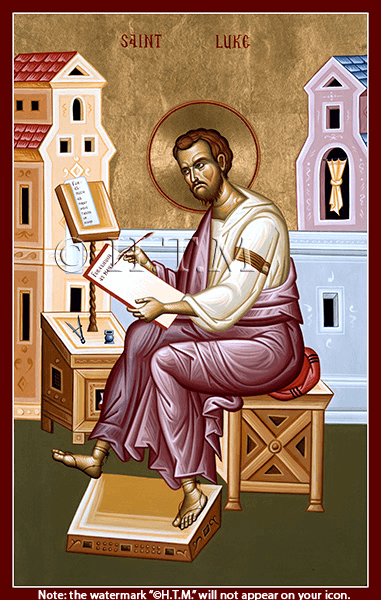 Orthodox Icon of Saint Luke the Evangelist