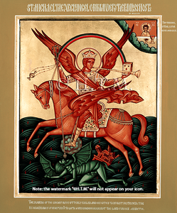 Orthodox Icons Archangel Michael of the Apocalpyse - Saint Michael Icon