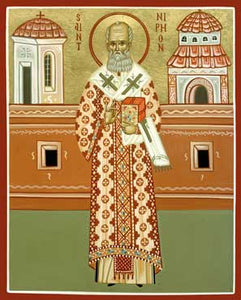 Orthodox Icon Saint Niphon, Patriarch of Constantinople