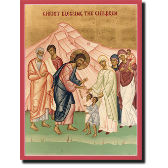 Orthodox Icons Jesus Christ  Blessing the Children