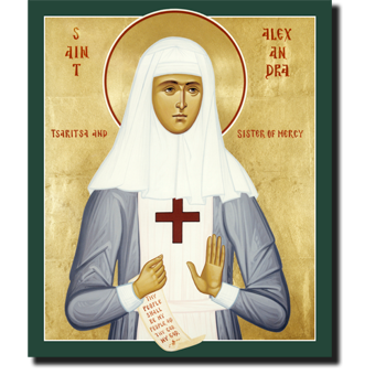 Orthodox Icon Saint Alexandra: Tsaritsa & Sister of Mercy