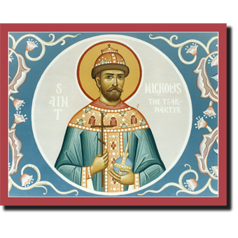 Orthodox Icon Saint Nicholas: The Tsar-Martyr