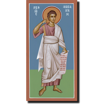 Orthodox Icon Prophet Abbakum - Saint Abbakum