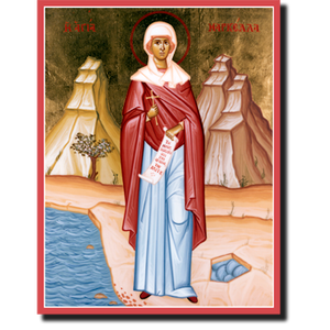 Orthodox Icon Saint Markella of Chios: At the Site of Her Martyrdom