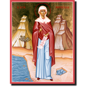 Orthodox Icon Saint Markella of Chios: At the Site of Her Martyrdom