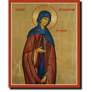 Orthodox Icon Saint Ephrosyne of Suzdal