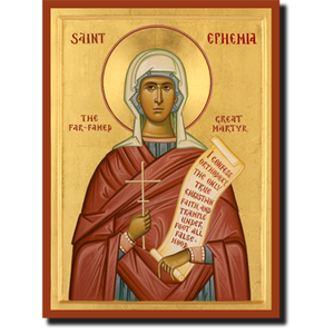 Orthodox Icon Saint Ephemia: The Far-Famed Great Martyr