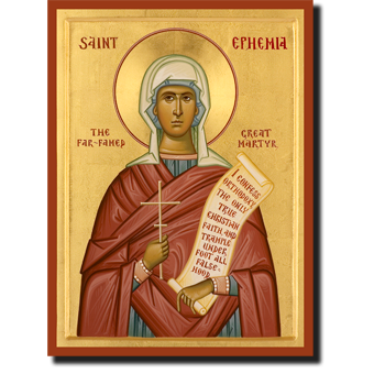 Orthodox Icon Saint Ephemia: The Far-Famed Great Martyr