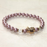 Heirloom Rose Swarovski Pearl  Prayer Bracelets - Medium Size -12 Pearl Colors to choose from - Jewelry - Prayer Rope