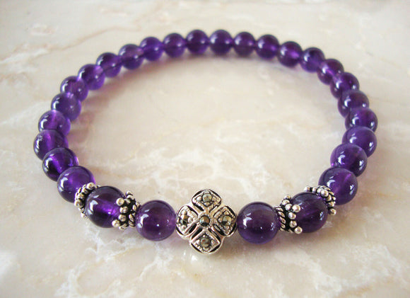 Orthodox Christian Jewelry Semi-Precious Stone Amethyst - Prayer Bracelets